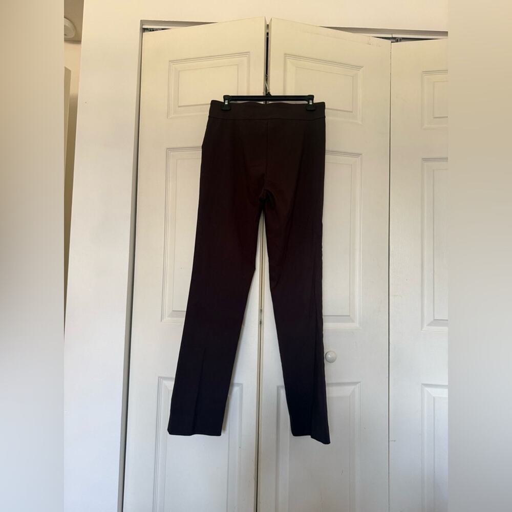 Krazy Larry Brown Stretch Pull on Straight Leg Pants Size 10 - Picture 5 of 5
